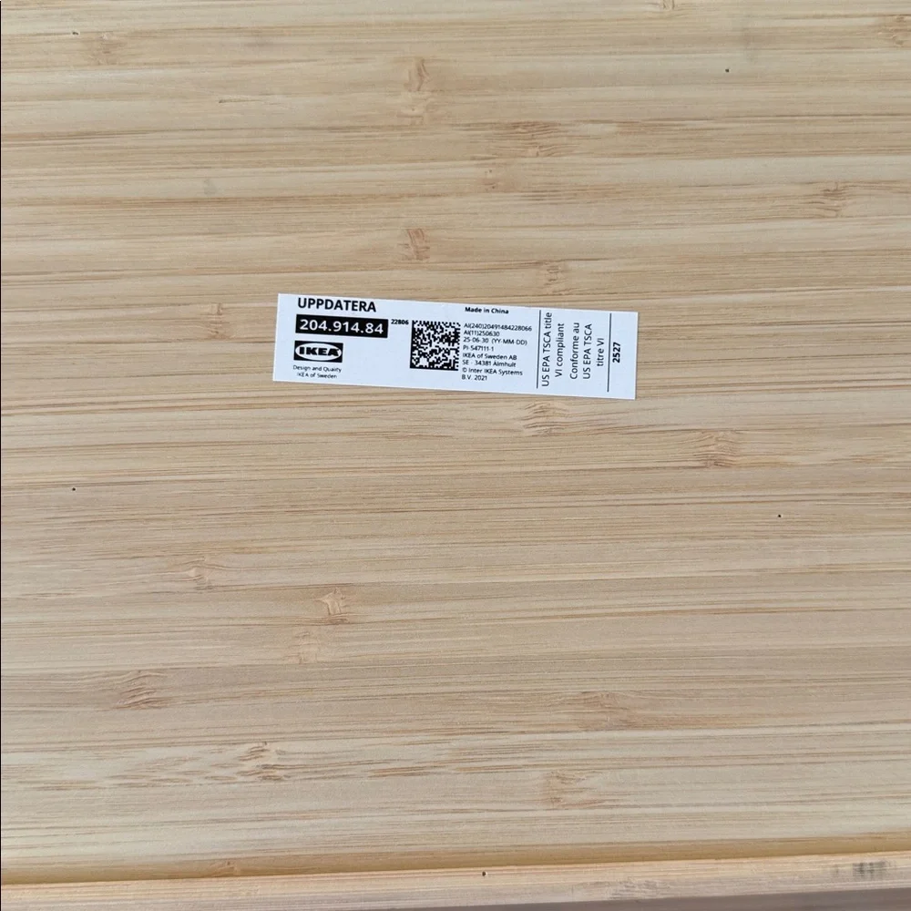 IKEA UPPDATERA Bamboo Flatware Tray Drawer Organizer 15x19.5”